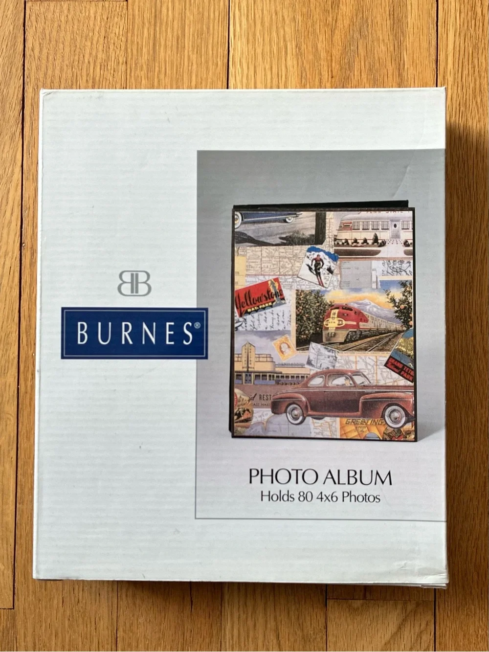 NWT Burnes®️ Photo Album Boxed, # A84564 ‘DESTINATION’ ©️1998, For 80 4x6 Photos